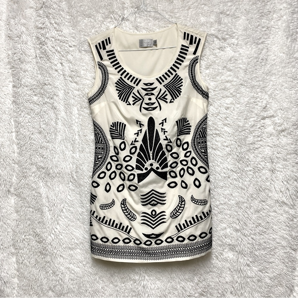 Jodi Arnold Mini Dress | The Limited | Cream with Charcoal Stiching